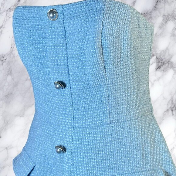 MORE TO COME Anwen Mini Dress Baby Blue - Picture 7 of 12